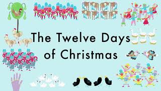 The Twelve Days Of Christmas  Christmas Music  Lyrics [upl. by Nola]