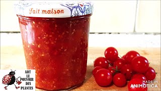 Cuisine Recette facile et rapide Confiture de tomates cerises bio du jardin [upl. by Patricia]