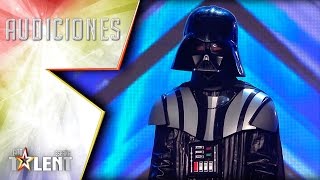 Un Darth Vader oculto y muy… impredecible  Audiciones 3  Got Talent España 2017 [upl. by Eiknarf]