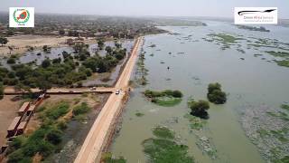 Inondations fleuve Niger Niamey DGPC ANAC Drone Africa Service [upl. by Terri615]