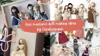 free Macrame doll making ideas macrame doll making ideas cute doll making ideas [upl. by Farris]