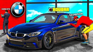 Roubando TODAS as BMW DA CONCESSIONÁRIA do GTA 5 [upl. by Yzzik728]