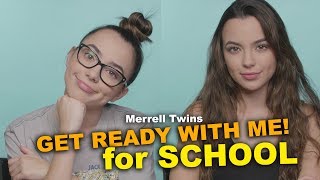 Get Ready with Me for School  Merrell Twins [upl. by Ahseya]