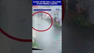 FLOOD AFTER WALL COLLAPSE IN SAN PEDRO LAGUNA [upl. by Anyrak795]