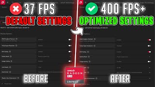 AMD Radeon Best Settings to BOOST FPS for Gaming amp Performance  New UPDATED Tweaks🔧 [upl. by Ulphiah]