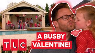 The Busby Quints Celebrate Valentines Day With Their Dad  OutDaughtered [upl. by Aisan658]