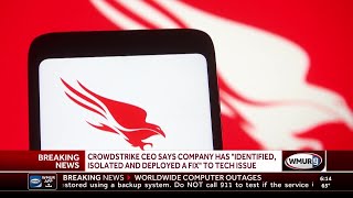 CrowdStrike CEO says company has identified isolated and deployed a fix to tech issue [upl. by Anirad]