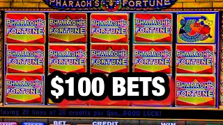 I DID 100 BETS ON PHARAOHS FORTUNE HIGH LIMIT SLOT [upl. by Verner]