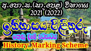 OL History Paper Marking Scheme 2021 I History past paper Answers I History Marking Scheme 2022 [upl. by Kotto]