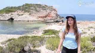 Ferien auf Ibiza  Strand Playa sa Guardiola [upl. by Norred]