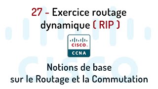 27 Exercice routage dynamique RIP 2 [upl. by Julee]