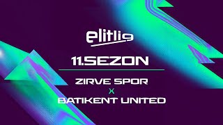 ELİTLİG 11SEZON ZİRVE SPOR VS BATIKENT UNİTED [upl. by Anastasie]