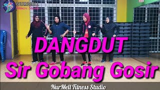 Zumba Dangdut Sir Gobang Gosir by Duo Anggrek with Zin Nurul [upl. by Alimac945]