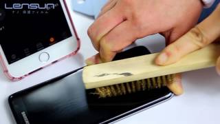 How does Lensun Flexible Nano Screen Protector Selfrestore Scratches [upl. by Aivek]