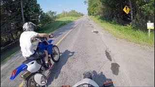 3 Yamahas take to the Streets XT250 WR250 and the YZ450F [upl. by Cavanagh305]