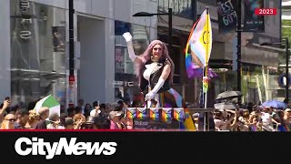 Pride celebrations return to Toronto [upl. by Ahsotan530]