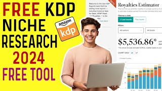 Free kdp niche research Method without tools 2024 find profitable niches [upl. by Courtland]