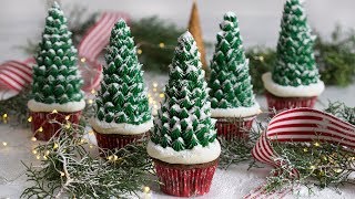 How to Make Christmas Tree Cupcakes [upl. by Isyad]