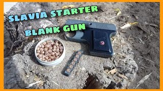 Slavia Starter Pistol 6mm Review and Shooting [upl. by Alyks]