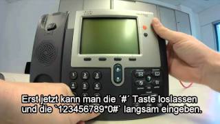 Factory reset Cisco Phone 7942 [upl. by Buke26]