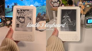 🃏kindle 3 keyboard aesthetic unboxing  is it worth it in 2024 [upl. by Christenson]