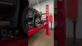 Our new alignment rack fits duallys amp can lift up to 18k lbs [upl. by Bone]