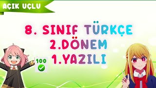 8Sınıf Türkçe 2Dönem 1Yazılı 2024 [upl. by Nilesoj]