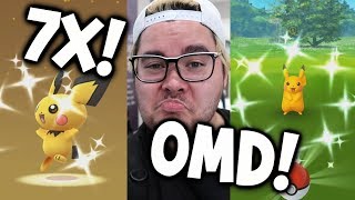 HOW IS THIS POSSIBLE 😭 7 SHINY POKEMON IN 1 DAY  POKEMON GO SAFARI ZONE DENMARK [upl. by Tildie]