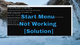 Start Menu Not Responding After Latest Update on Windows 1110 Solution [upl. by Lekcim894]