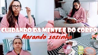 MINHA ROTINA MORANDO SOZINHA CUIDANDO DO CORPO E DA MENTE EM UM DIA DE CHUVA [upl. by Fabrianne]