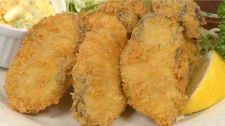 Kaki Fry Recipe DeepFried Breaded Oysters  Cooking with Dog [upl. by Av]