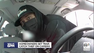 Salt Lake City Homeowners Set Trap Catch Thief On Camera [upl. by Trub]