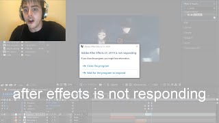 after effects is not respondingEXE [upl. by Kelila]