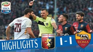 Genoa  Roma 11  Highlights  Giornata 14  Serie A TIM 201718 [upl. by Gnilsia906]