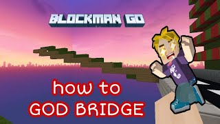 How to God Bridge in mobileBlockman Go [upl. by Gnehs]