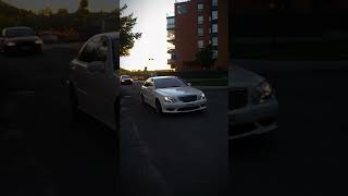 W220 S65 AMG 2004 V12 sound on street [upl. by Aicinat]