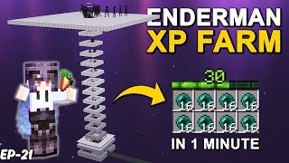 EP21  Best Enderman XP Farm Tutorial  Minecraft Survival Series 121 [upl. by Arakawa]