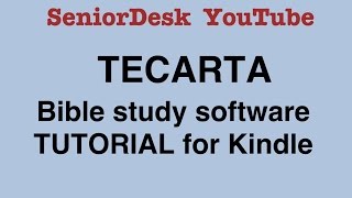 Tecarta Bible Study Software Tutorial for Seniors [upl. by Hayden]