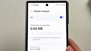 How To Connect Hotspot in Samsung Galaxy Z Fold 6 [upl. by At]