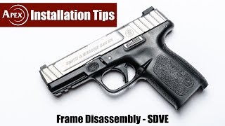 How To Disassemble The SDVE Frame [upl. by Alta610]