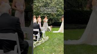 Tiny Flower Girl Wins Hearts by Cleaning Up MidCeremony [upl. by Dralliw]