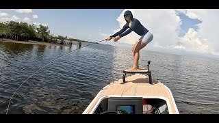 1st Sheepshead on Fly amp 1st on the NEW SKIFF [upl. by Gylys154]