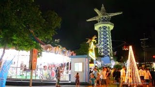 生駒山上遊園地の夜景 amp 花火 Ikoma Sanjo Amusement Park Night amp Fireworks Japan [upl. by Attiuqal]