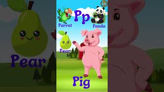 P Letter Words abcsongnurseryrhymes alphabetvocabularywords abcsongs shorts [upl. by Davina]