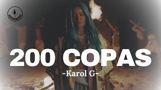 200 COPAS  KAROL G LETRA [upl. by Adnar920]