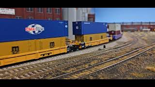 HO Scale CSX Q12629 at Alton Park [upl. by Salsbury]