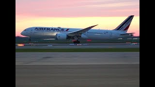 Sunset Air France 7879 take off DTW [upl. by Bentley]