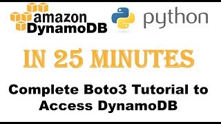 Complete Boto3 Tutorial to Access DynamoDB Create Insert BatchWriter and More [upl. by Karola]