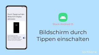 Bildschirm durch Tippen einschalten Android 15 [upl. by Josefina597]