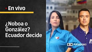 EnVivo ECUADOR en ELECCIONES El país decide a LUISA GONZÁLEZ o DANIEL NOBOA  Parte 1 [upl. by Fong826]